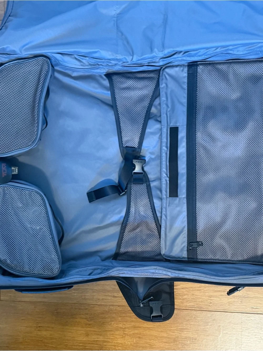 Tumi Black Garment Spinnerwith Front Organization Pockets